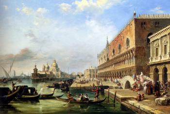 Edward Pritchett : The bacino Venice Looking Towards The Grand Canal